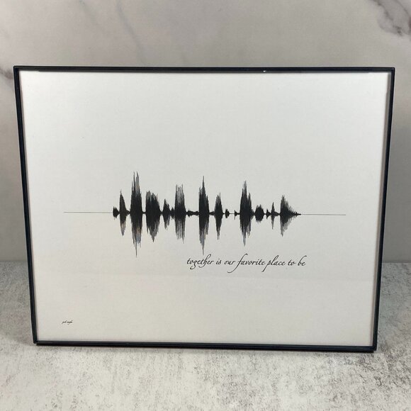 Together Is Our Favorite Place To Be Soundwave 8x10 Contemporary Frame - Picture 1 of 4